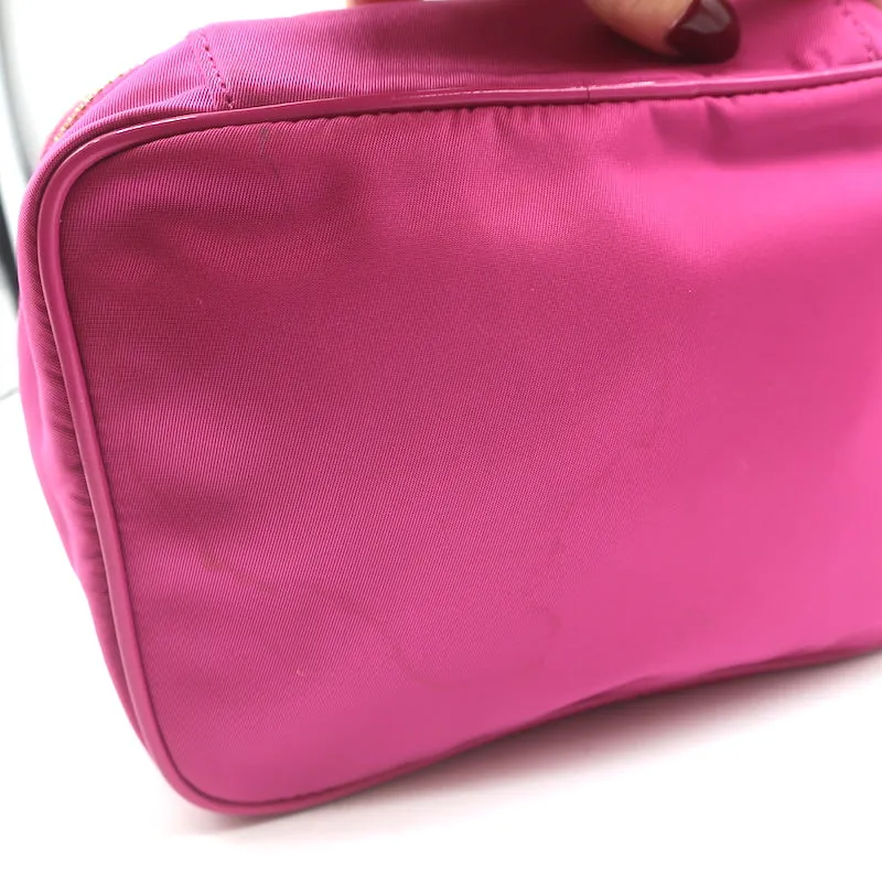 Anya Hindmarch Zip Around Jewellery Pouch Fuchsia Nylon
