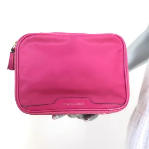 Anya Hindmarch Zip Around Jewellery Pouch Fuchsia Nylon