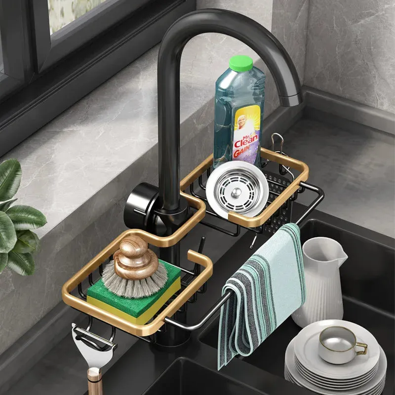 AquaHold Aluminum Sink & Faucet Organizer