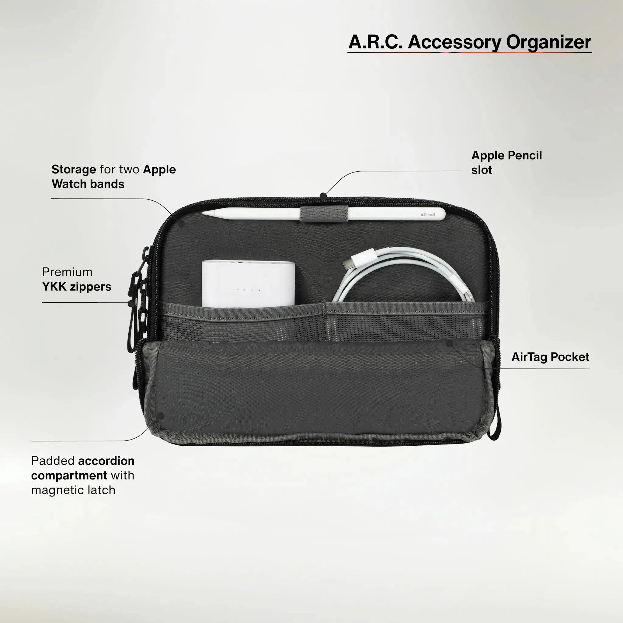 A.R.C. Accessory Organizer With ReSpun 100% Recycled Polyester