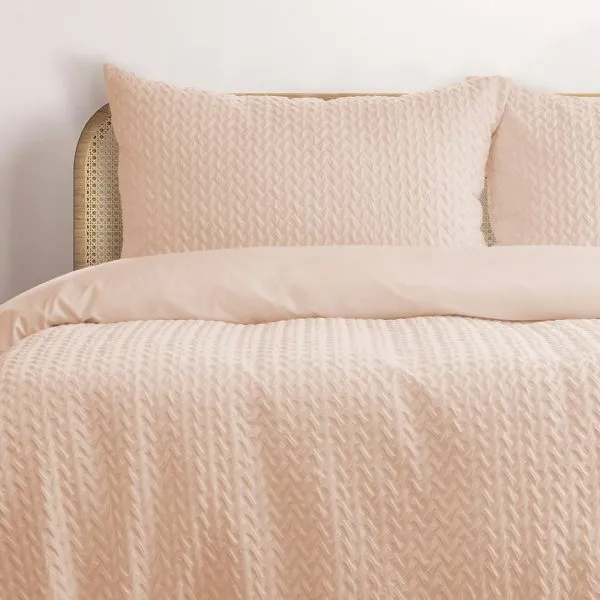 ARDOR BOUDOIR "Bondi" EMBOSSED QUILT COVER SET