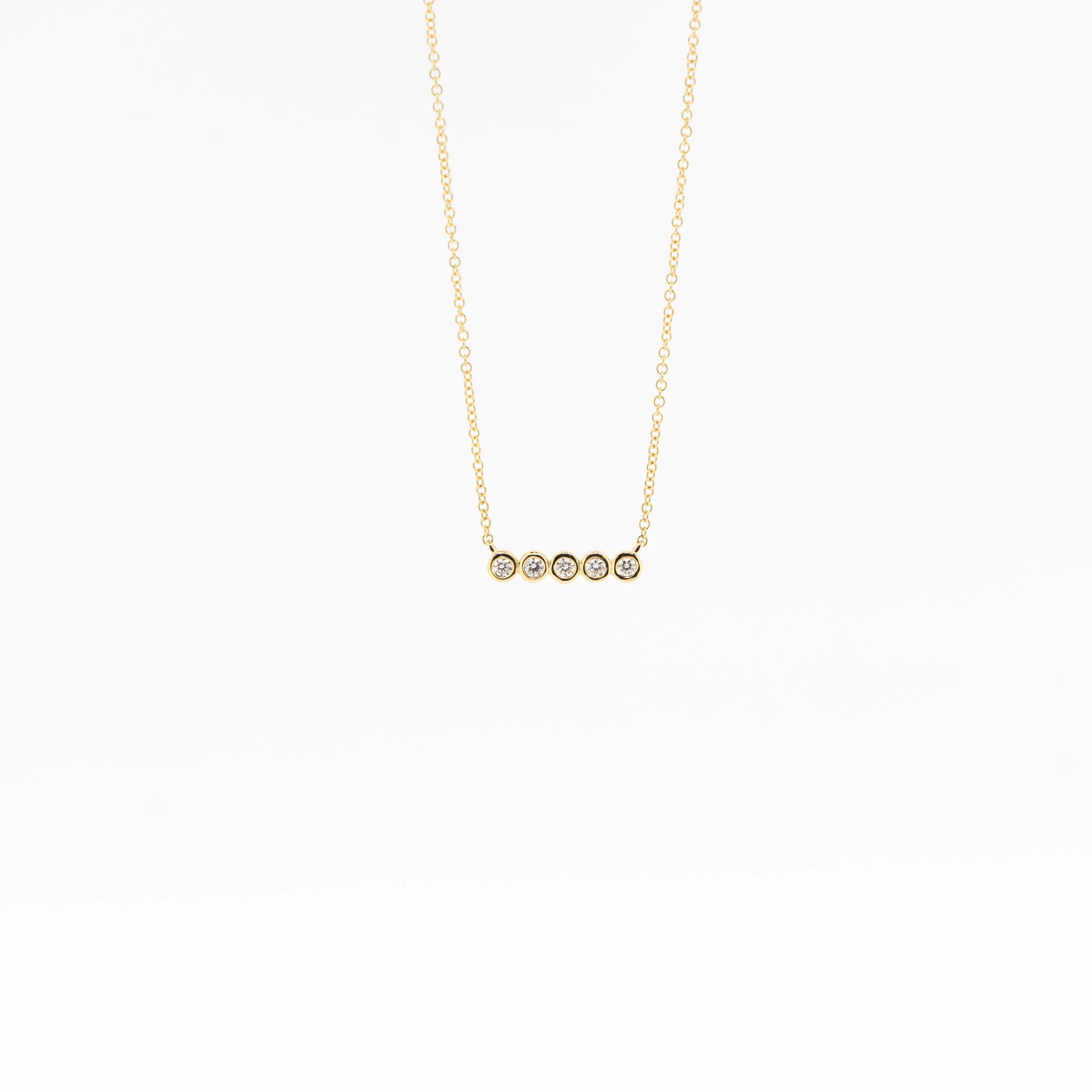 Aria Bezel Diamond Necklace