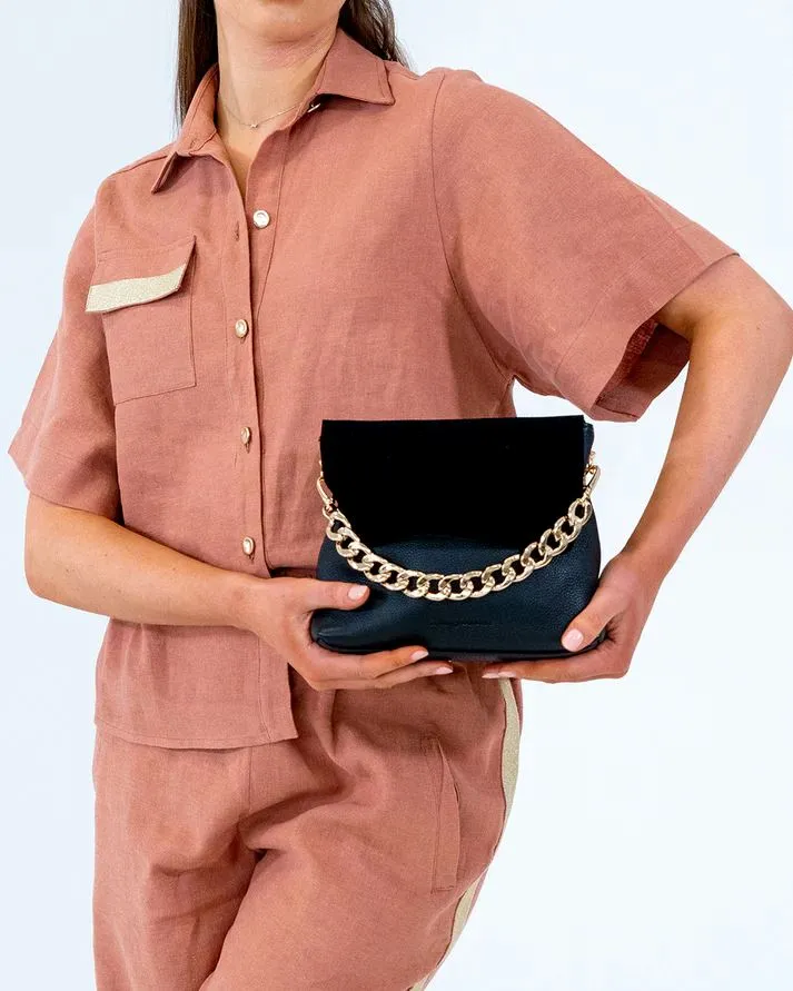 ARLINGTON MILNE Short Chain Strap - Gold
