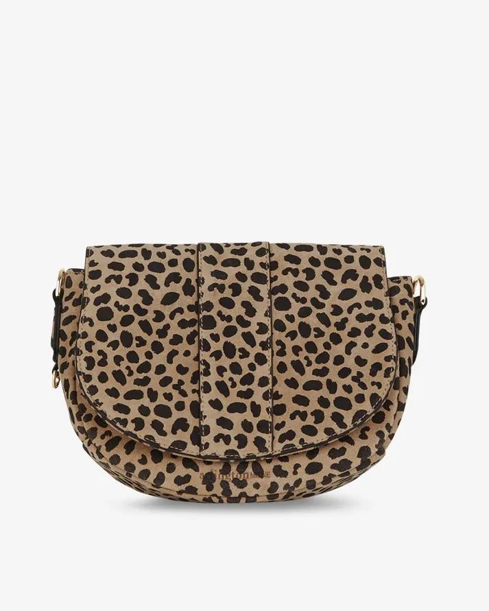 ARLINGTON MILNE Zara Saddle Bag - Spot Suede