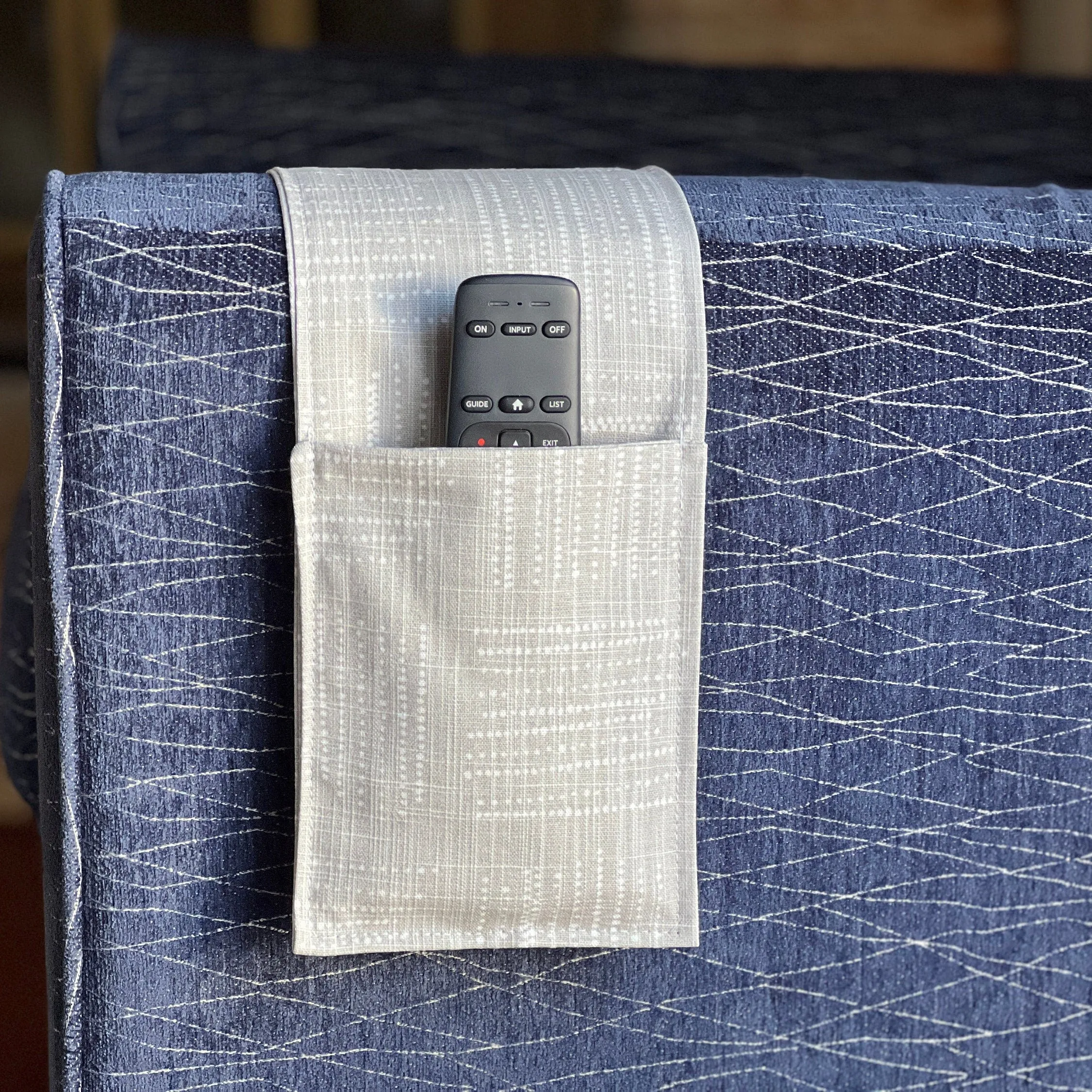 Armrest Remote Control Caddy, cell phone Holder, couch caddy, living room organizer