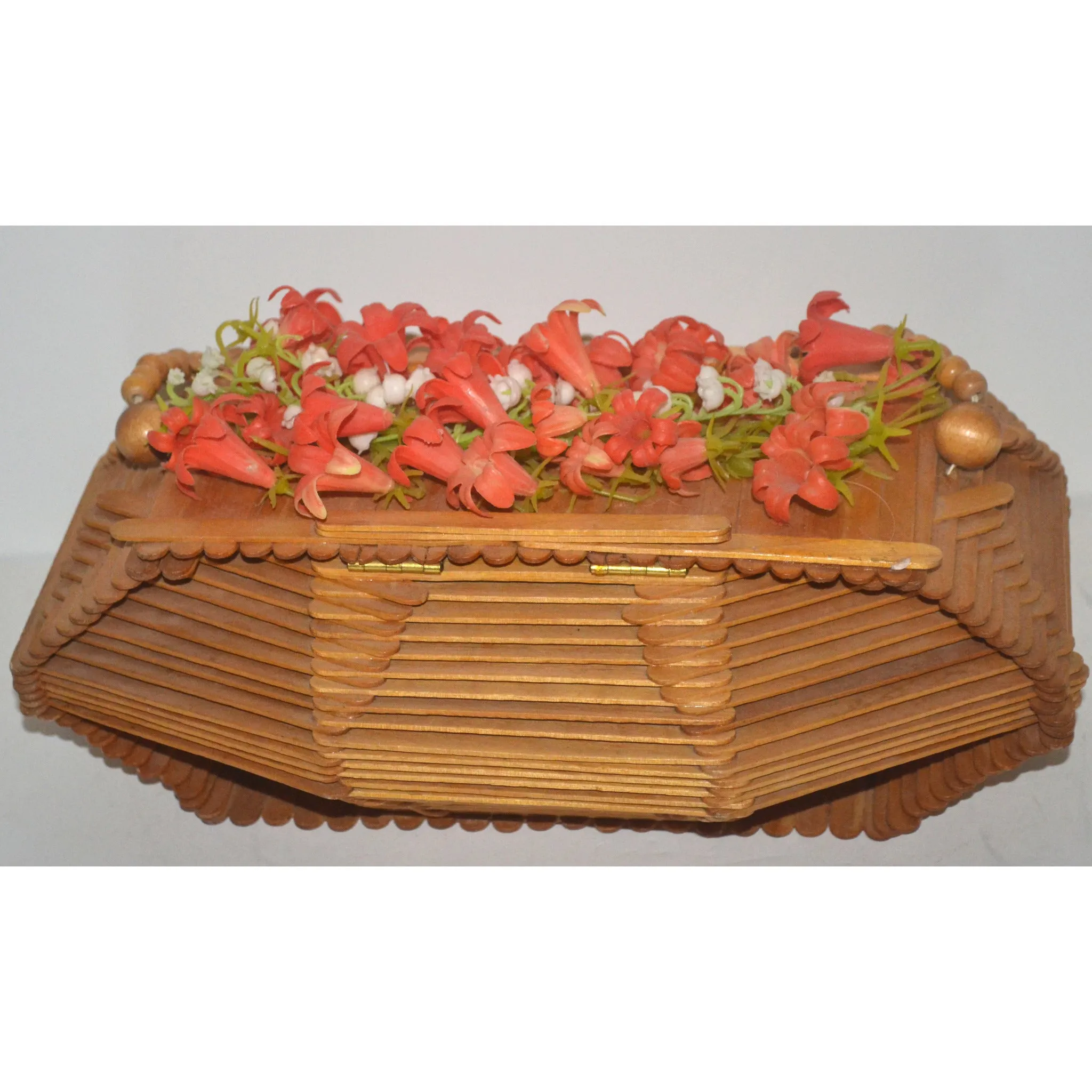 Arts & Craft Popsicle Stick Coffin Box Purse