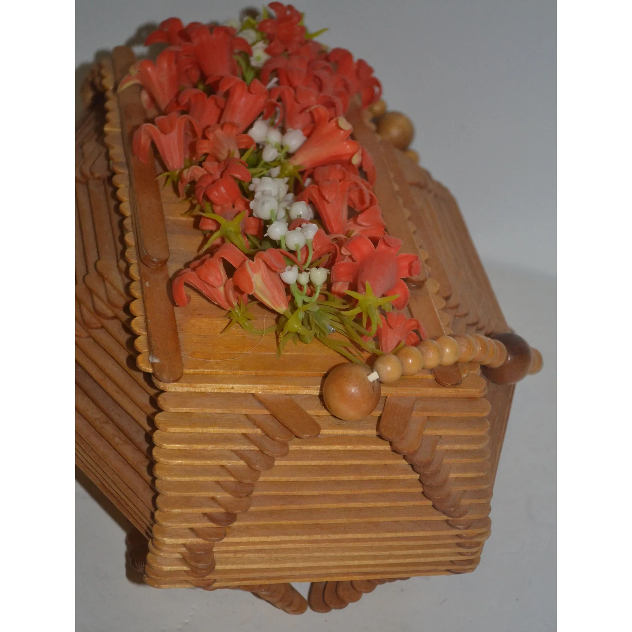 Arts & Craft Popsicle Stick Coffin Box Purse