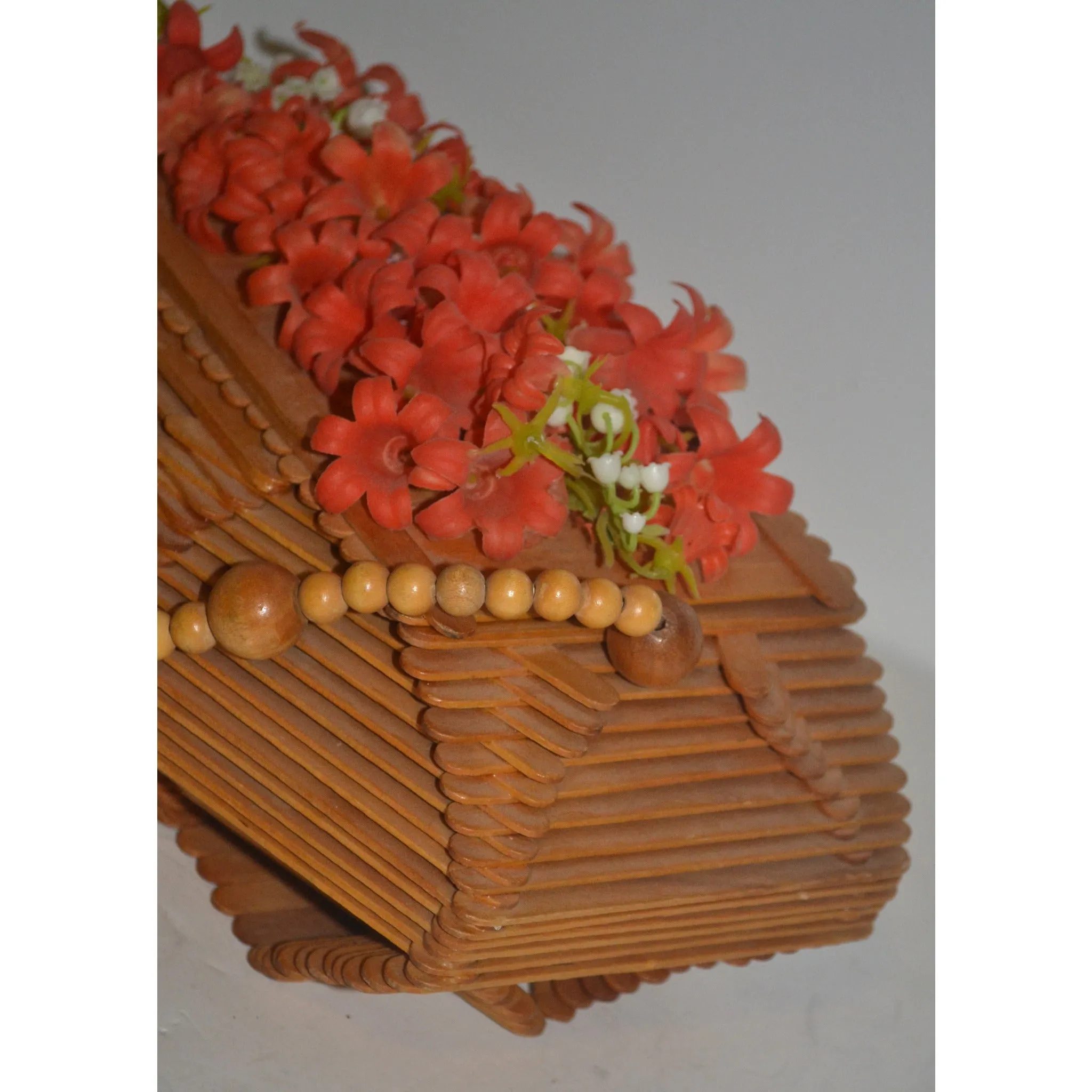 Arts & Craft Popsicle Stick Coffin Box Purse
