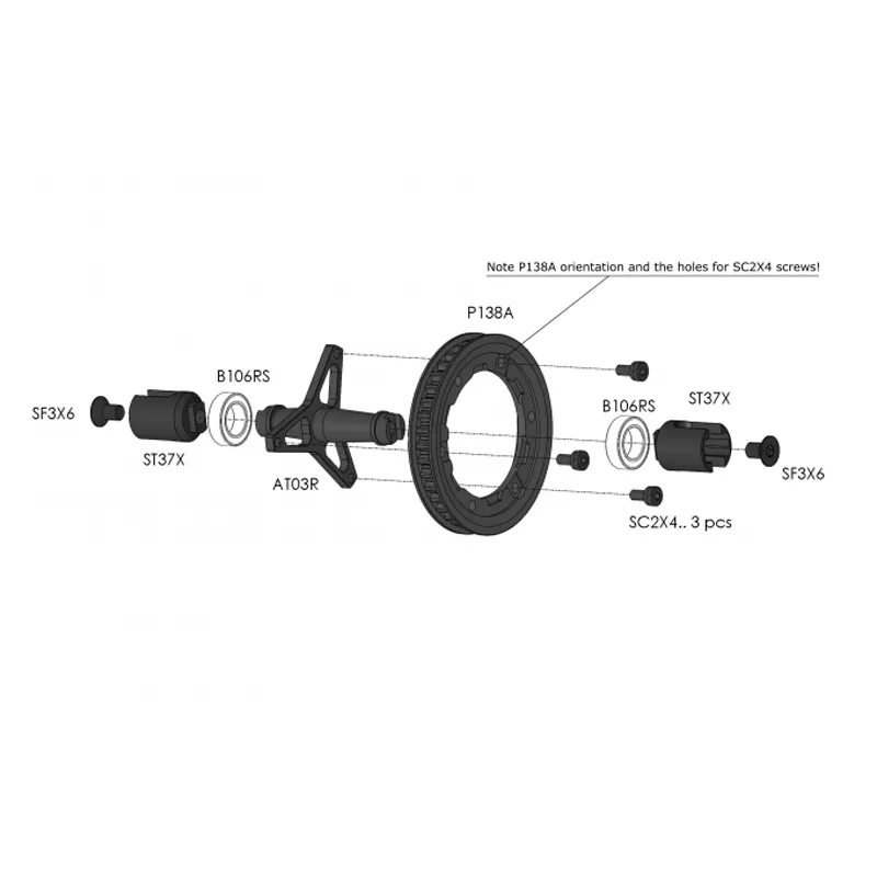 AT03R - Lightweight Spool Axle