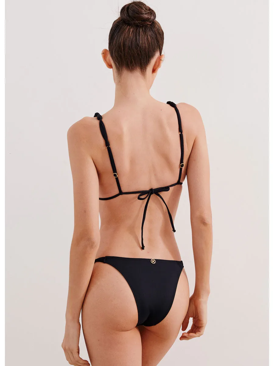 Atena Triangle Top in Black