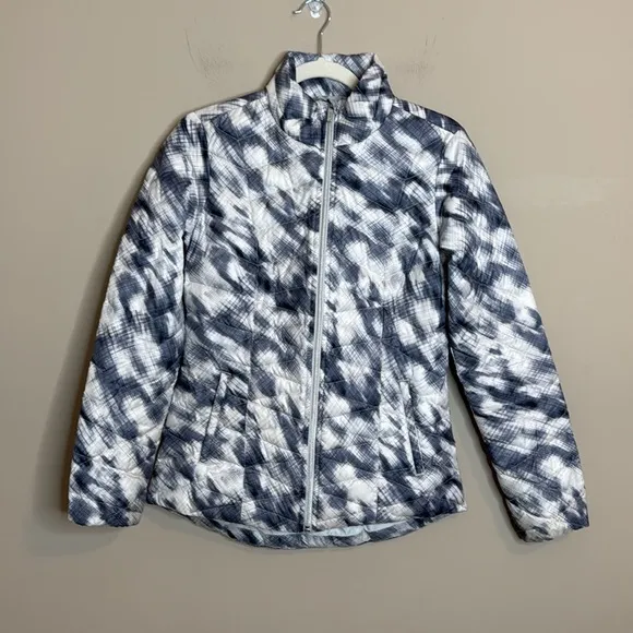 Athleta lightweight 90% goose down jacket high low size XS