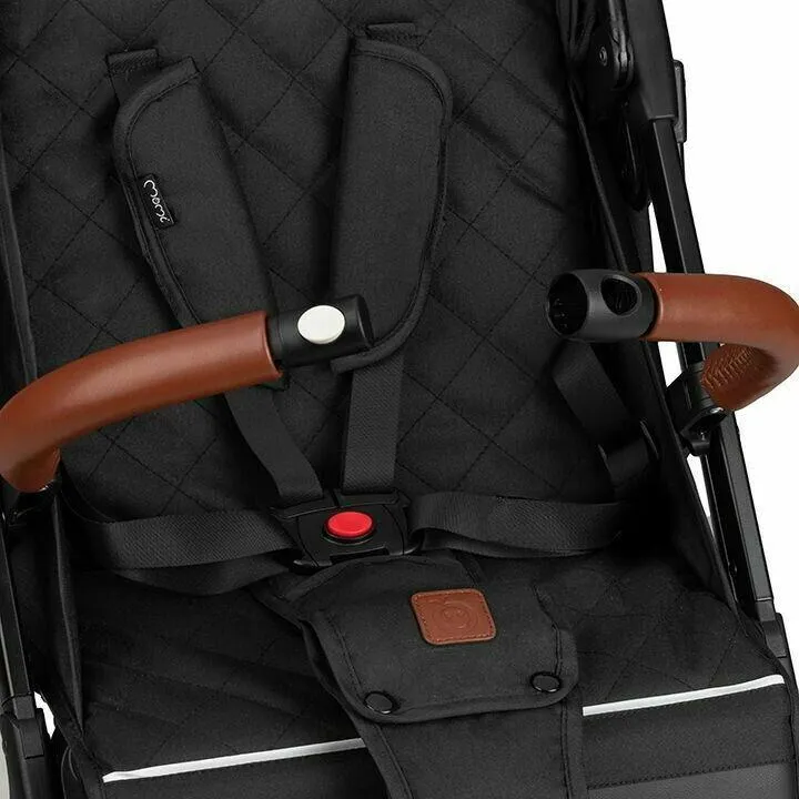 Baby Stroller Lightweight Folding Pushchair Buggy Footmuff Momi Marvin Black
