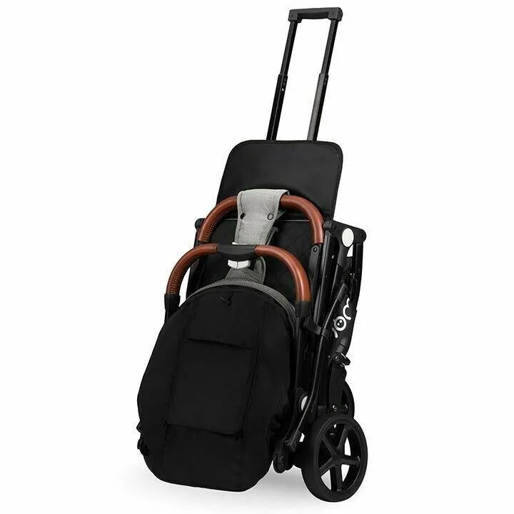 Baby Stroller Lightweight Folding Pushchair Buggy Footmuff Momi Marvin Black