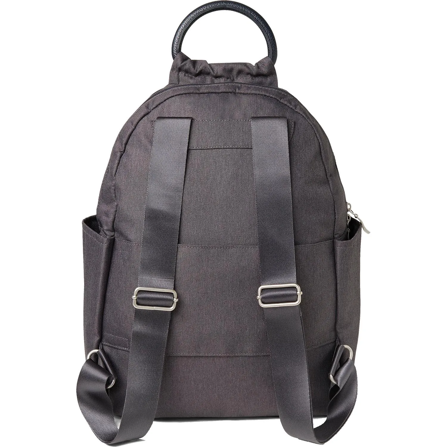 Baggallini All Day Backpack With RFID Phone Wristlet Charcoal Heritage Nylon