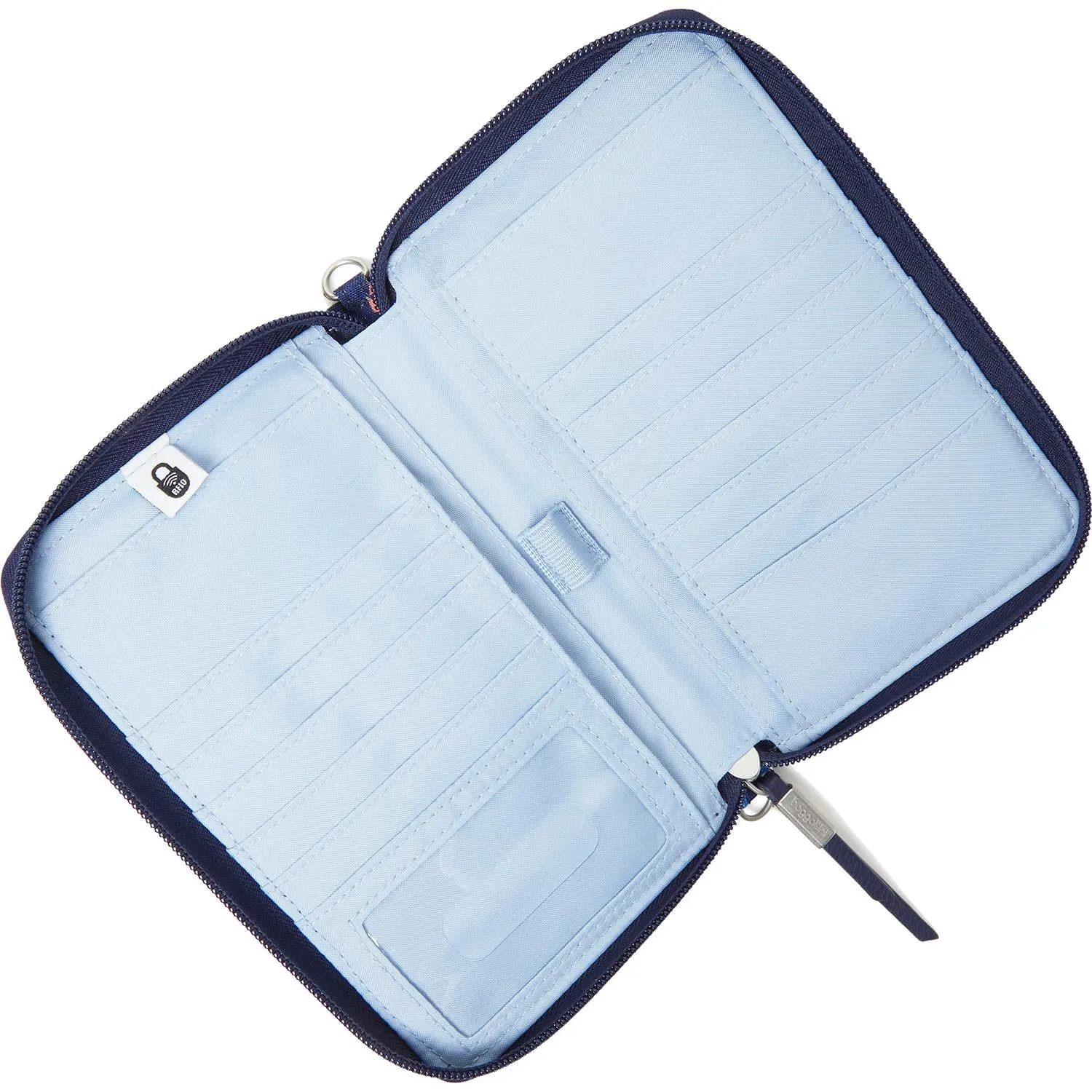 Baggallini RFID Phone Wallet Crossbody Spring Bloom Nylon