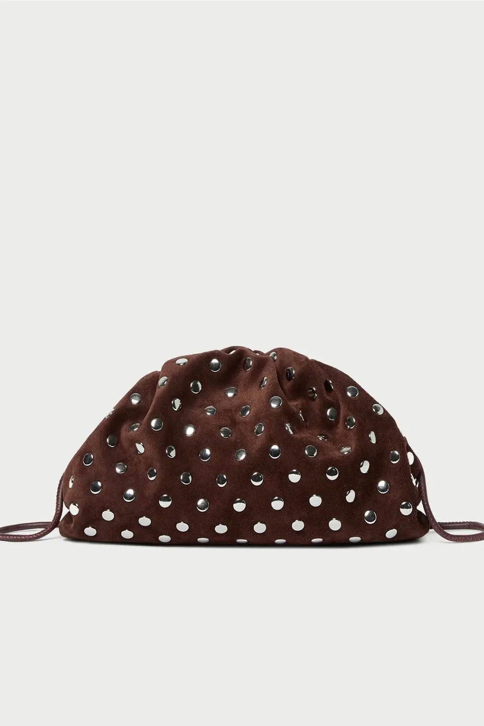 Bailey Espresso/Silver Dome Clutch