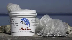 Bait Buster Glass Minnow Cast Nets CBT-BGM12-W, 12 ft. Radius, 3/16" Sq. Mesh