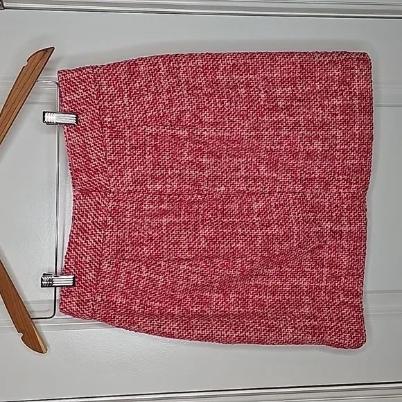 Banana Republic Pink Tweed Wool Blend Mini Skirt - Size 2