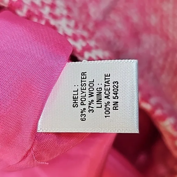 Banana Republic Pink Tweed Wool Blend Mini Skirt - Size 2