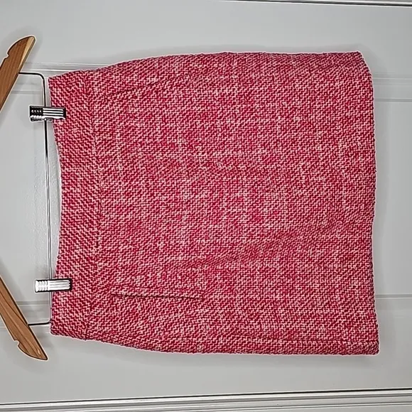 Banana Republic Pink Tweed Wool Blend Mini Skirt - Size 2