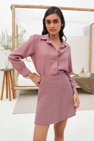 Barcelona Woollen Skirt (Winterberry)