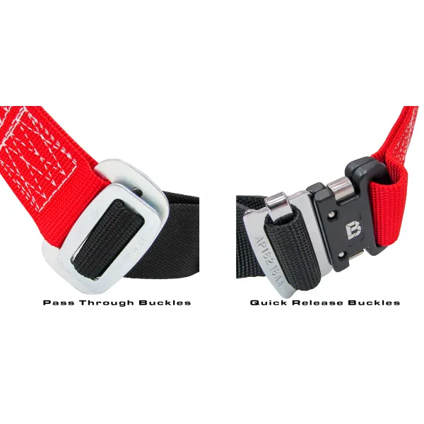 Bashlin - "H" Style Harness with nylon loop back attachment