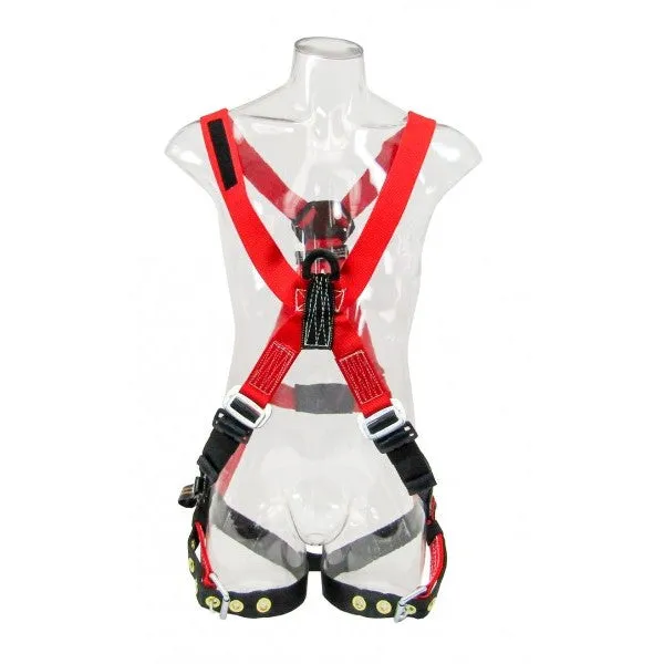 Bashlin -"X" Style Harness with grommet leg straps and nylon loop back attachment