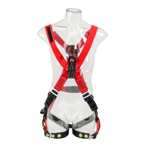 Bashlin -"X" Style Harness with grommet leg straps and nylon loop back attachment