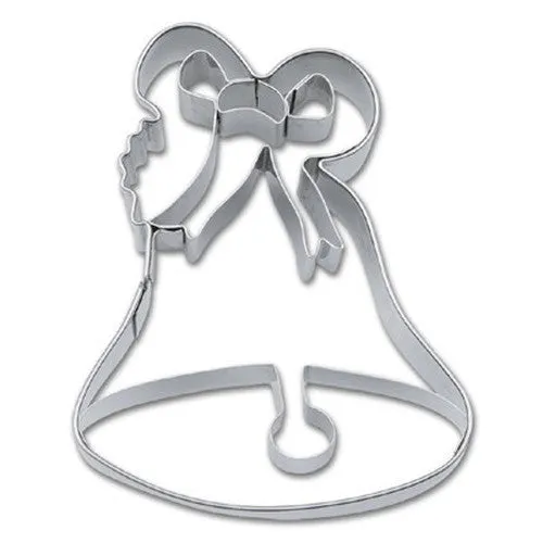 Bell Cookie Cutter with Embossed Detail 7.5cm
