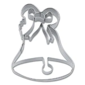 Bell Cookie Cutter with Embossed Detail 7.5cm