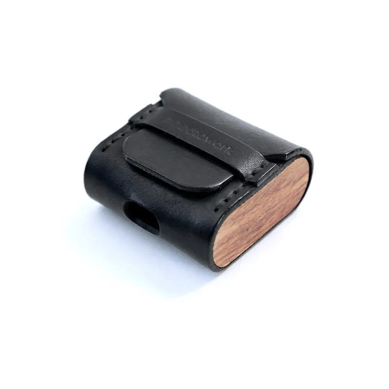Best Green Leather AirPods Pro Case with Wristlet Strap Custom Leather Wood AirPods Pro Case Airpod Case Cover
