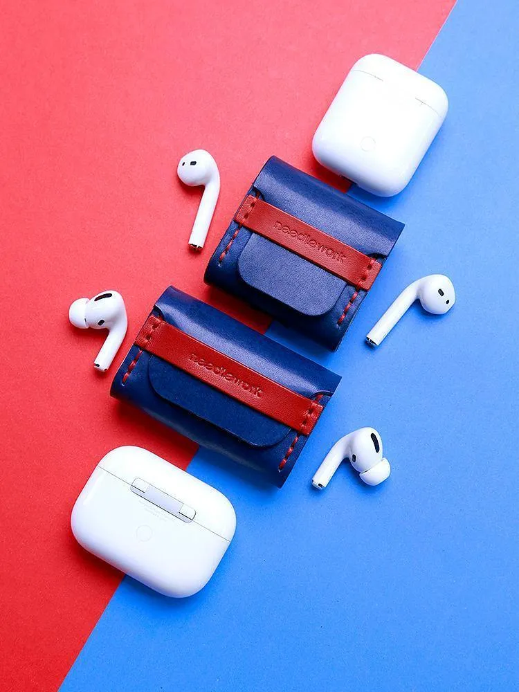 Best Green Leather AirPods Pro Case with Wristlet Strap Custom Leather Wood AirPods Pro Case Airpod Case Cover