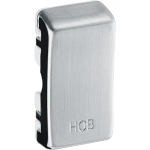 BG RRHBBS Nexus Grid Rocker Embossed (HOB) - Brushed Steel