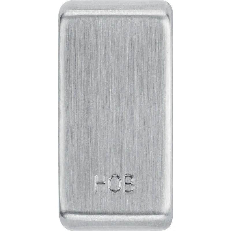 BG RRHBBS Nexus Grid Rocker Embossed (HOB) - Brushed Steel