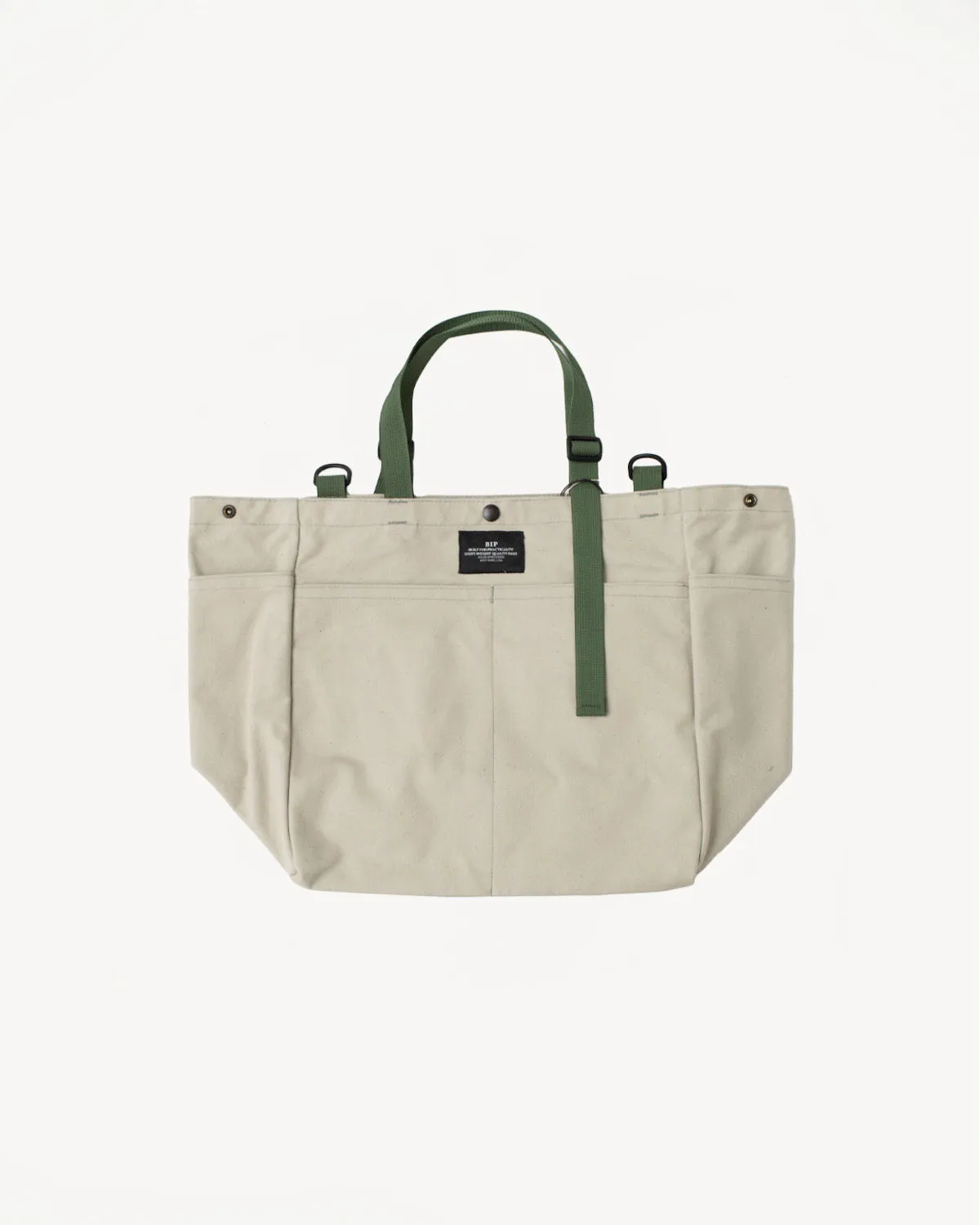 BIP021SUN - "Bags in Progress" Carry-all Beach Bag - Pearl Grey