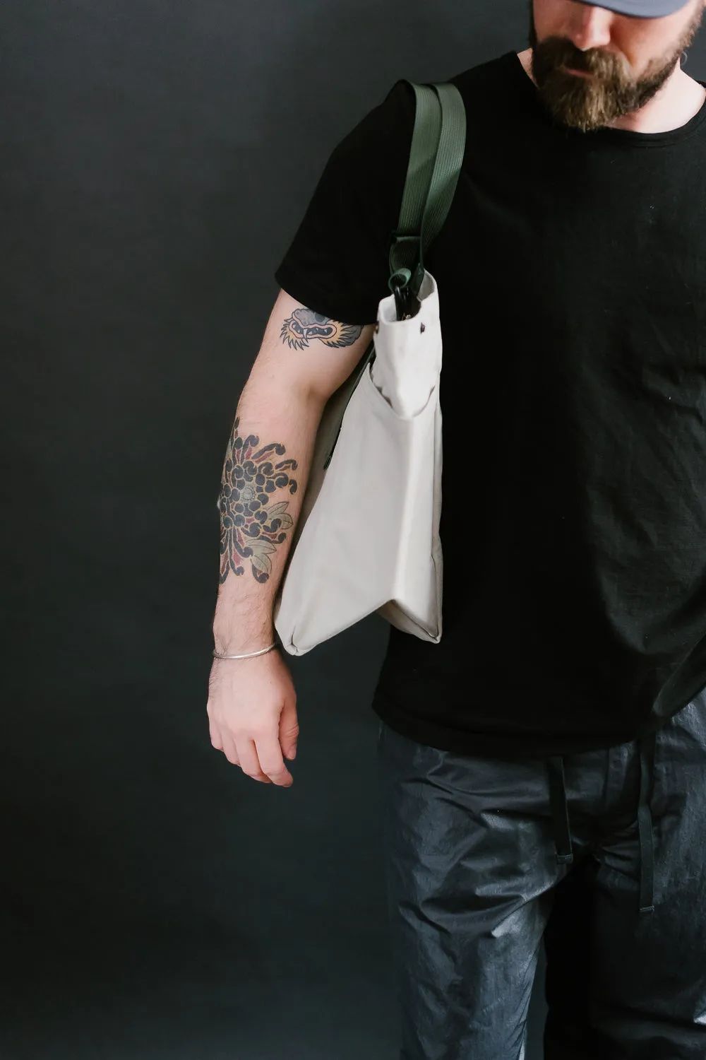 BIP021SUN - "Bags in Progress" Carry-all Beach Bag - Pearl Grey