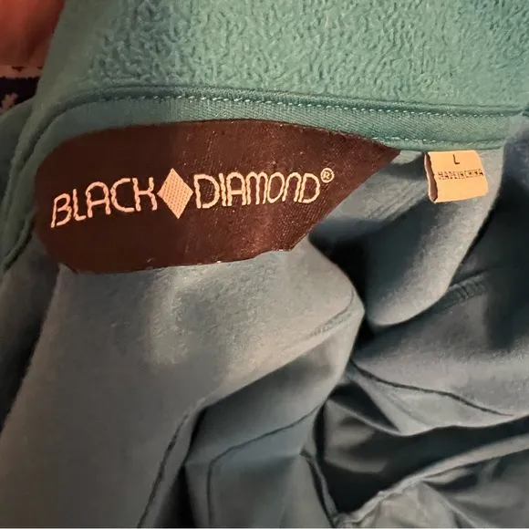 Black Diamond BackCountry Women's Teal Blue Fleece Full Zip Jacket Size Large ❤️