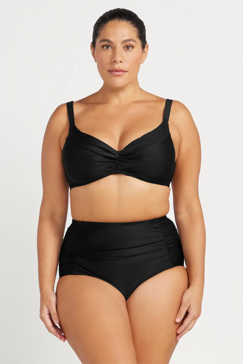 Black Hues Monet Underwire DD / E Cup Underwire Bikini Top