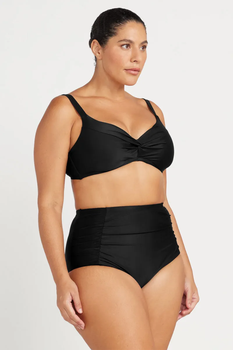 Black Hues Monet Underwire DD / E Cup Underwire Bikini Top