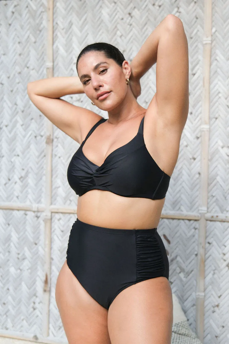 Black Hues Monet Underwire DD / E Cup Underwire Bikini Top
