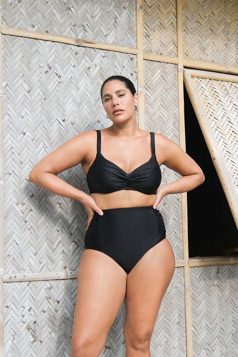 Black Hues Monet Underwire DD / E Cup Underwire Bikini Top