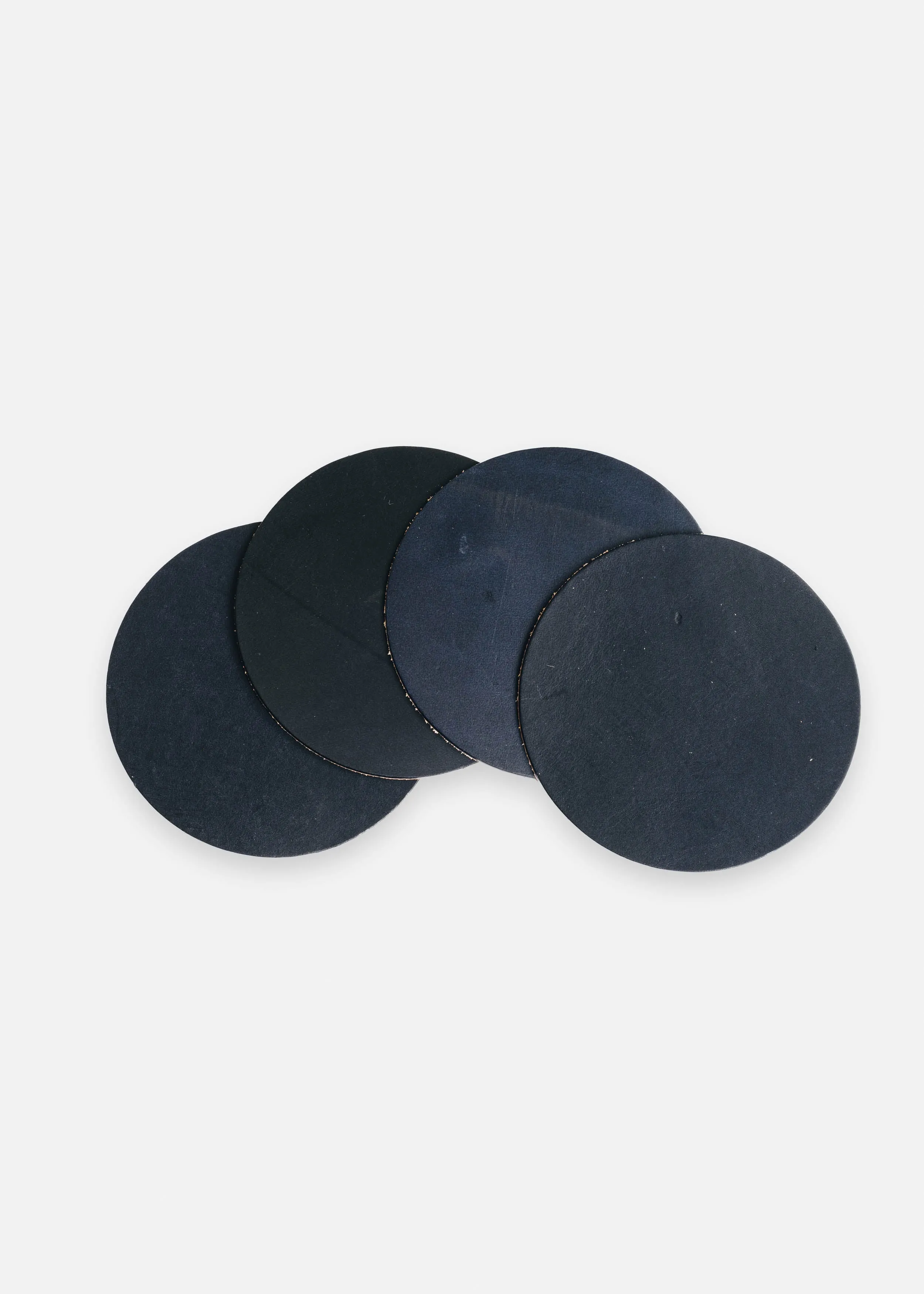 Black Navy Coaster Set in Latigo