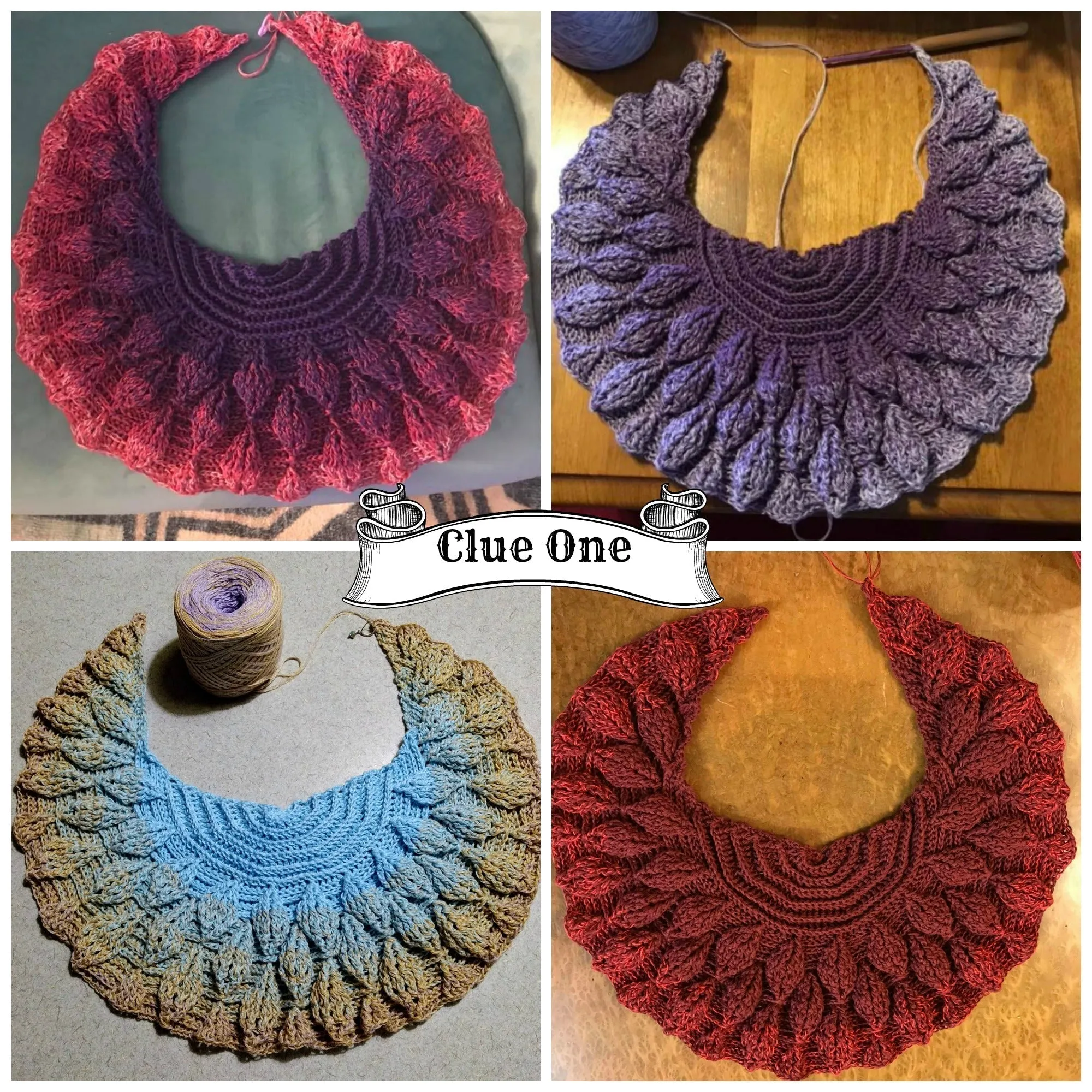 BLUE BAYOU - Embossed Mystery Shawl Kit