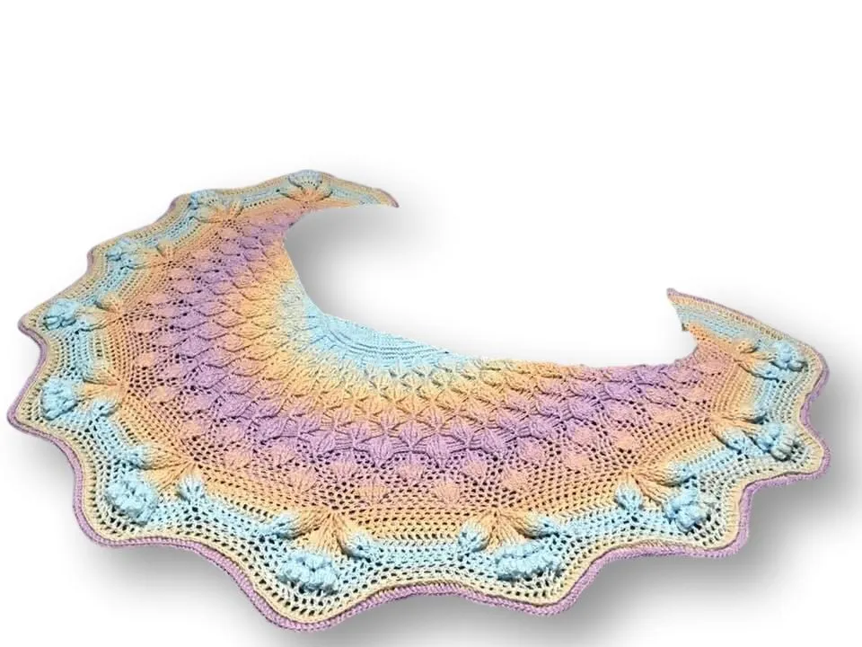 BLUE BAYOU - Embossed Mystery Shawl Kit