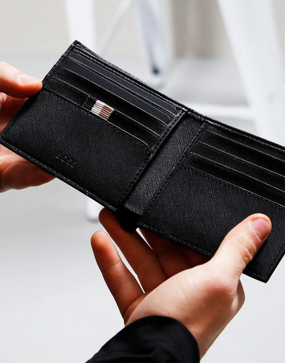 Boss Zair 8 Cardholder Wallet In Black For Men