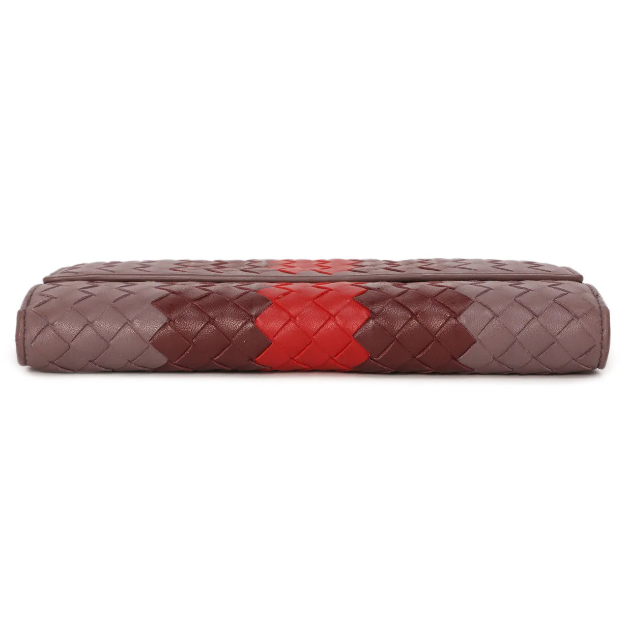 Bottega Veneta Tricolor Nappa Intrecciato Continental Wallet