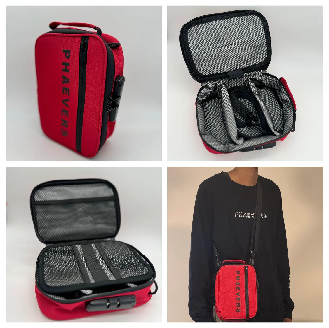 BRZE | Lockable Smell Proof Bags with Removable Shoulder Strap