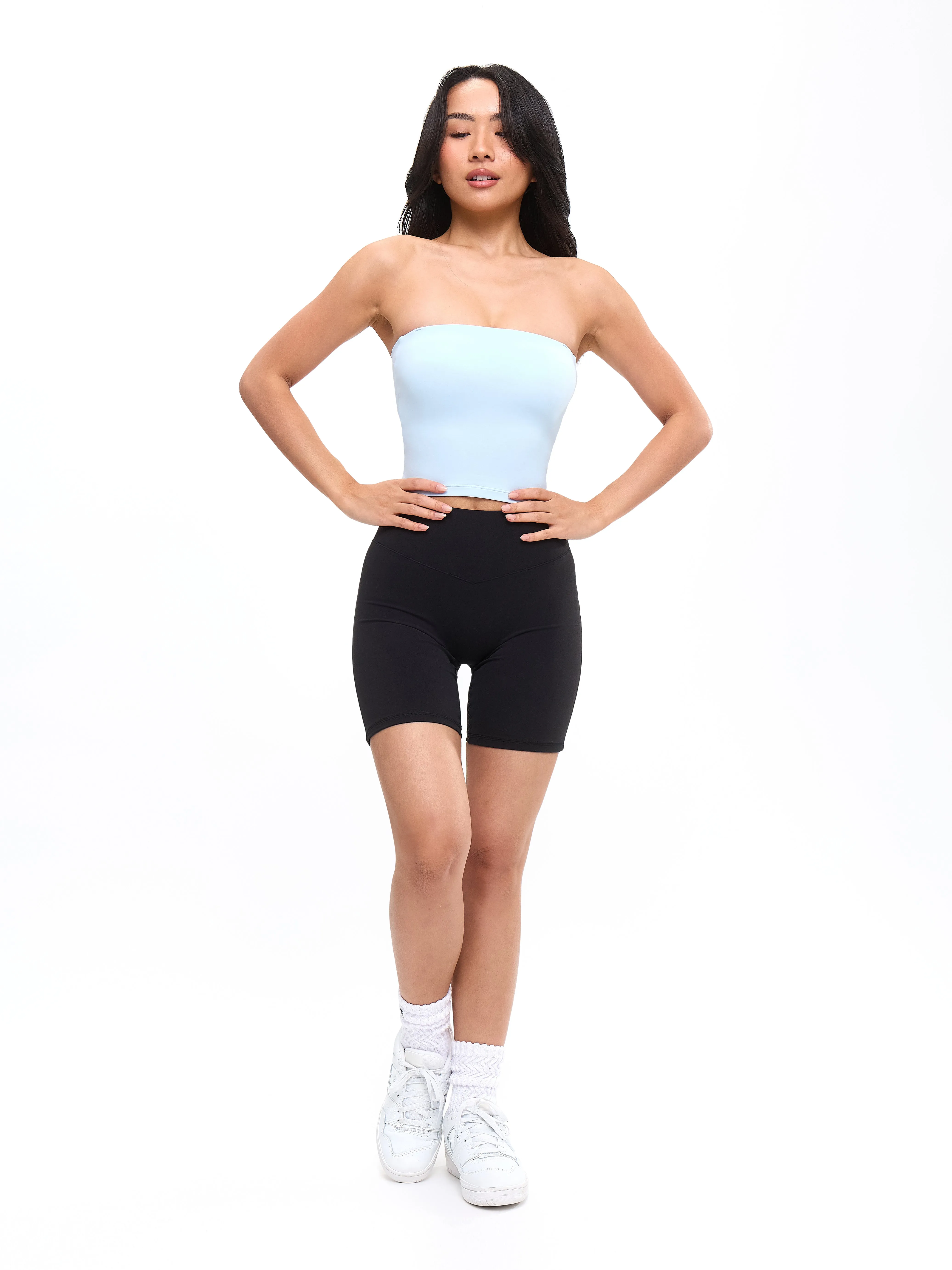 Butter Bandeau Crop - Blue Bubbles