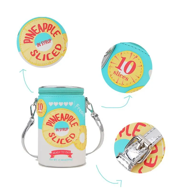 Canned Fruit Corn Soup Crossbody Bag