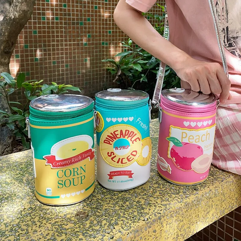 Canned Fruit Corn Soup Crossbody Bag